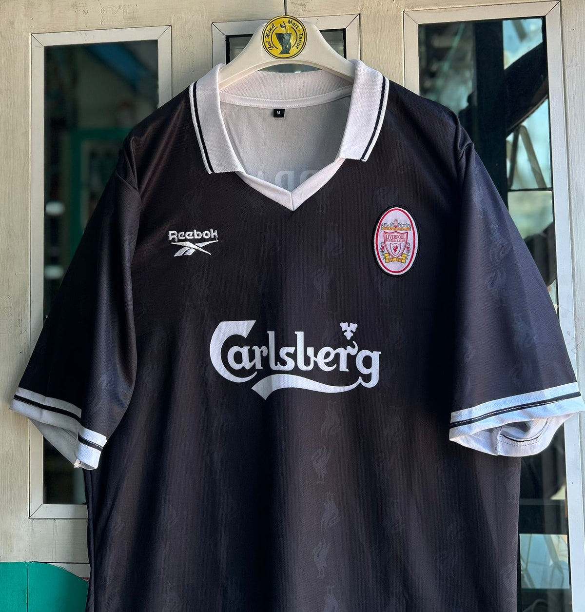 LIVERPOOL 1996-97 THIRD KIT, FIVESLEEVE POLO EMBROIDERY