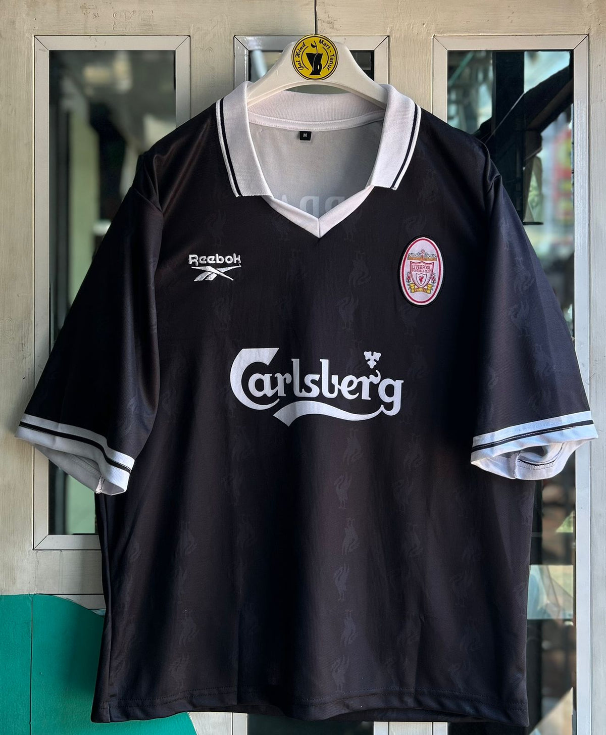 LIVERPOOL 1996-97 THIRD KIT, FIVESLEEVE POLO EMBROIDERY