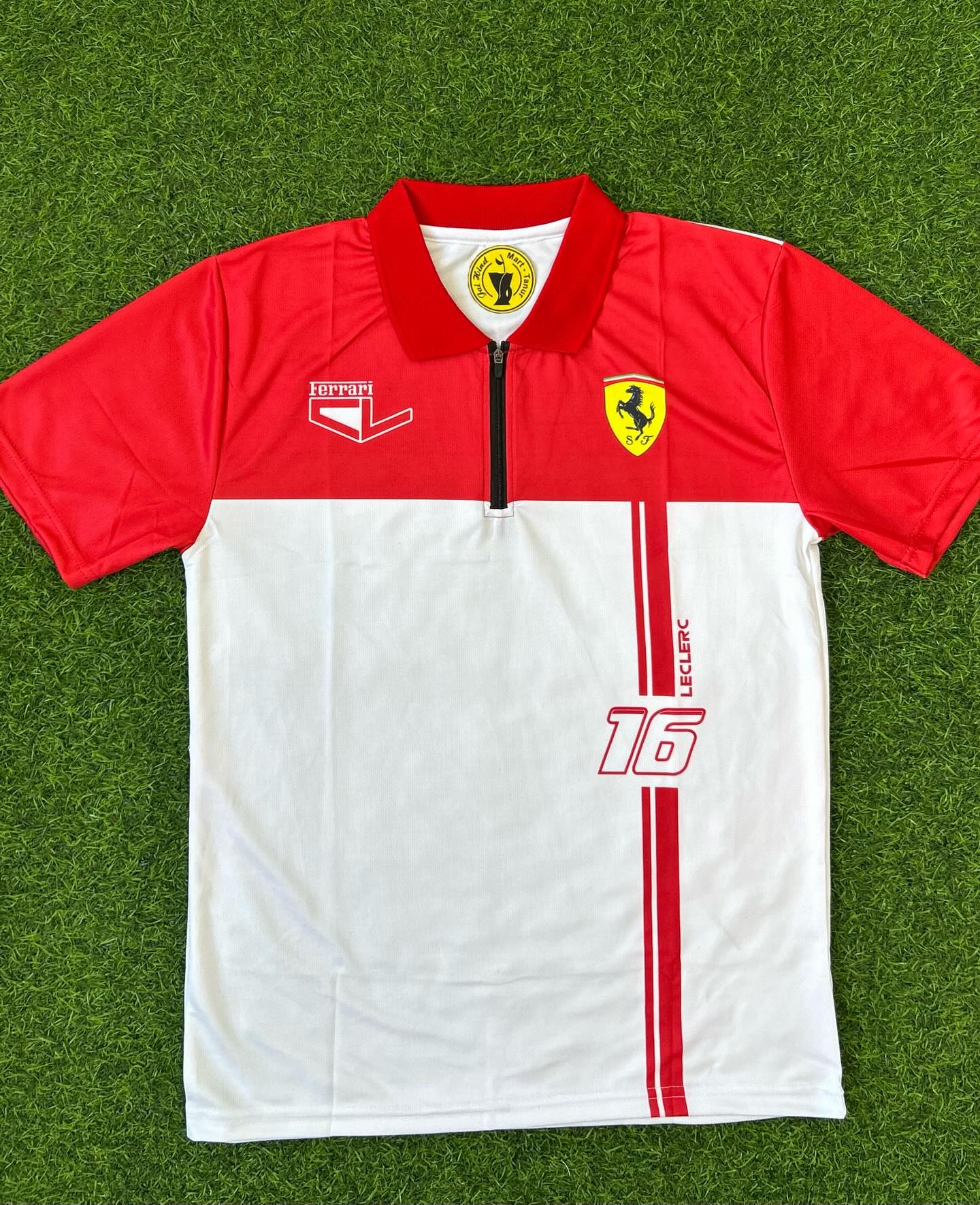 F1 JERSEY FERRARI, HALFSLEEVE POLO SUBLIMATION