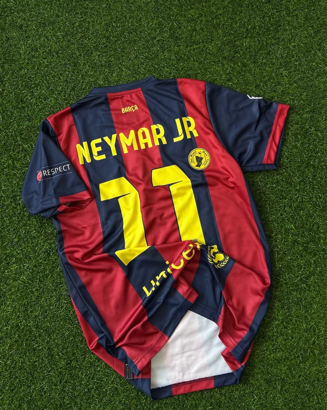 BARCELONA 2014-15 SEASON HOME KIT, HALFSLEEVE EMBROIDERY