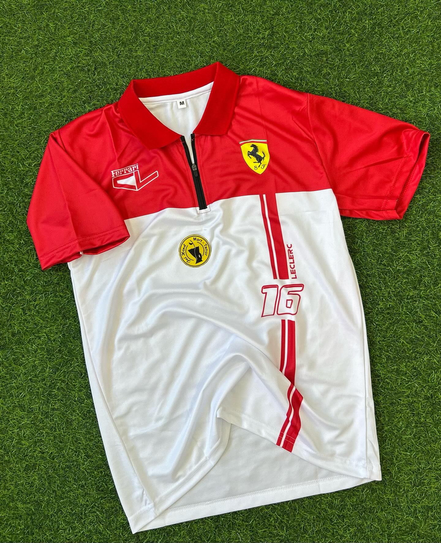 F1 JERSEY FERRARI, HALFSLEEVE POLO SUBLIMATION