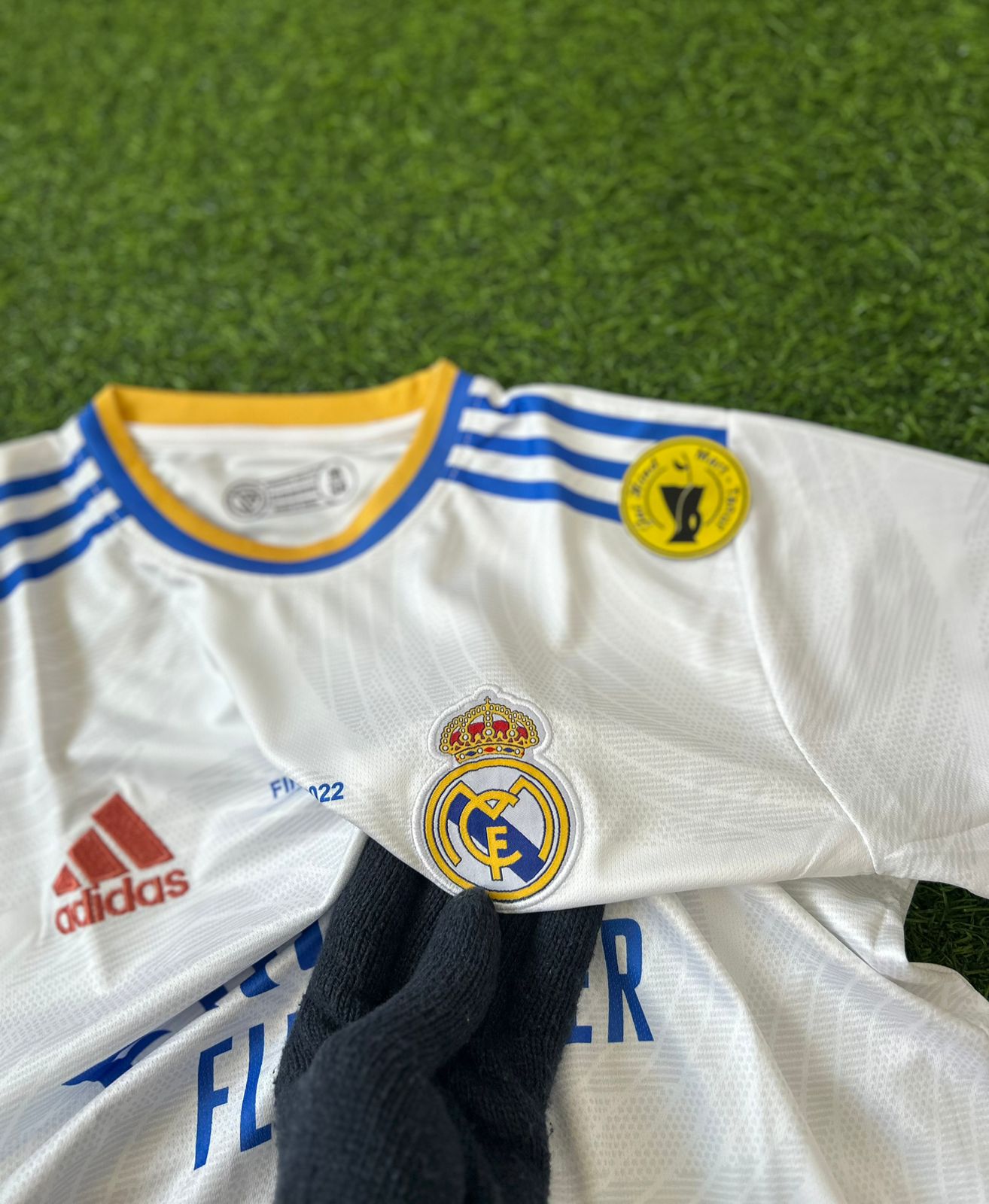 REAL MADRID 2021-22 HOME KIT, HALFSLEEVE EMBROIDERY
