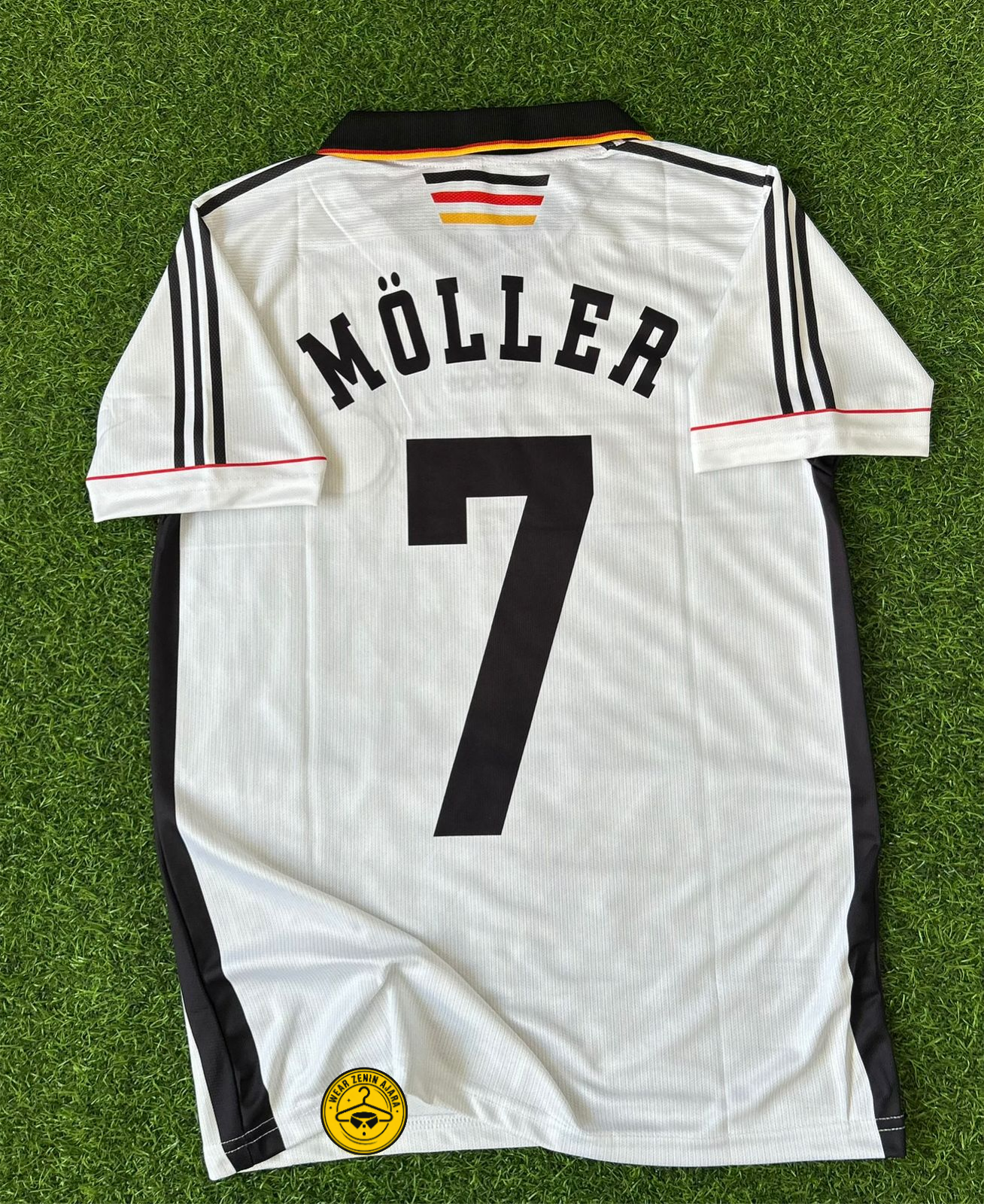 GERMANY 1998 HOME KIT, HALFSLEEVE POLO EMBRODERY