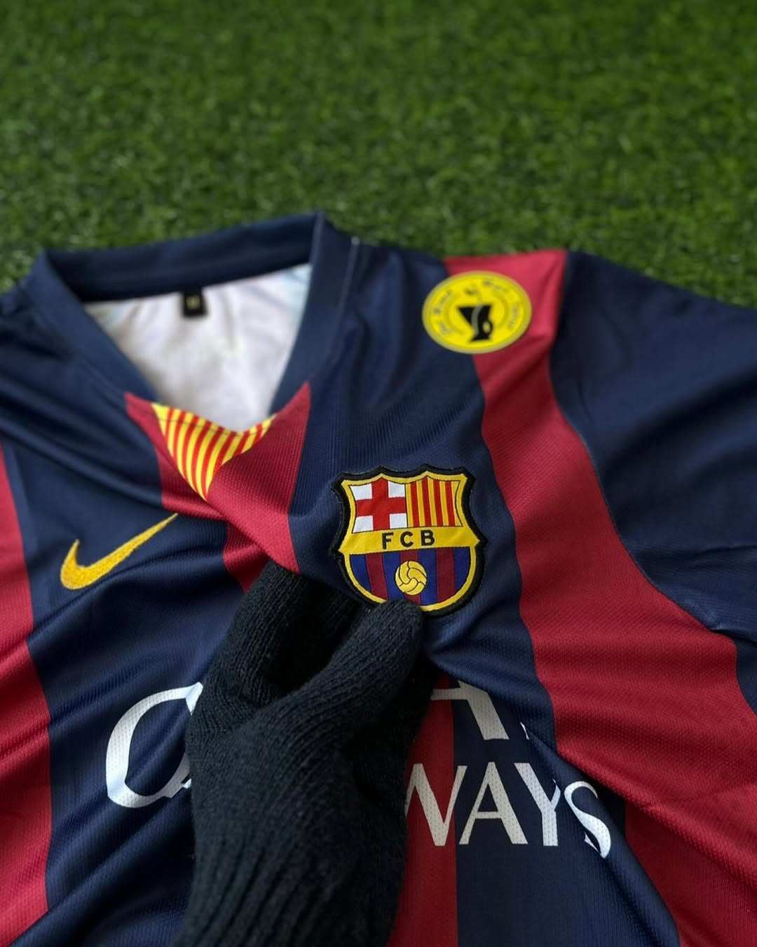 BARCELONA 2014-15 SEASON HOME KIT, HALFSLEEVE EMBROIDERY