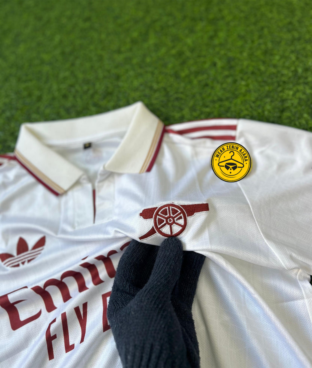ARSENAL 2025-26 SEASON THIRD KIT, HALFSLEEVE POLO EMBROIDERY