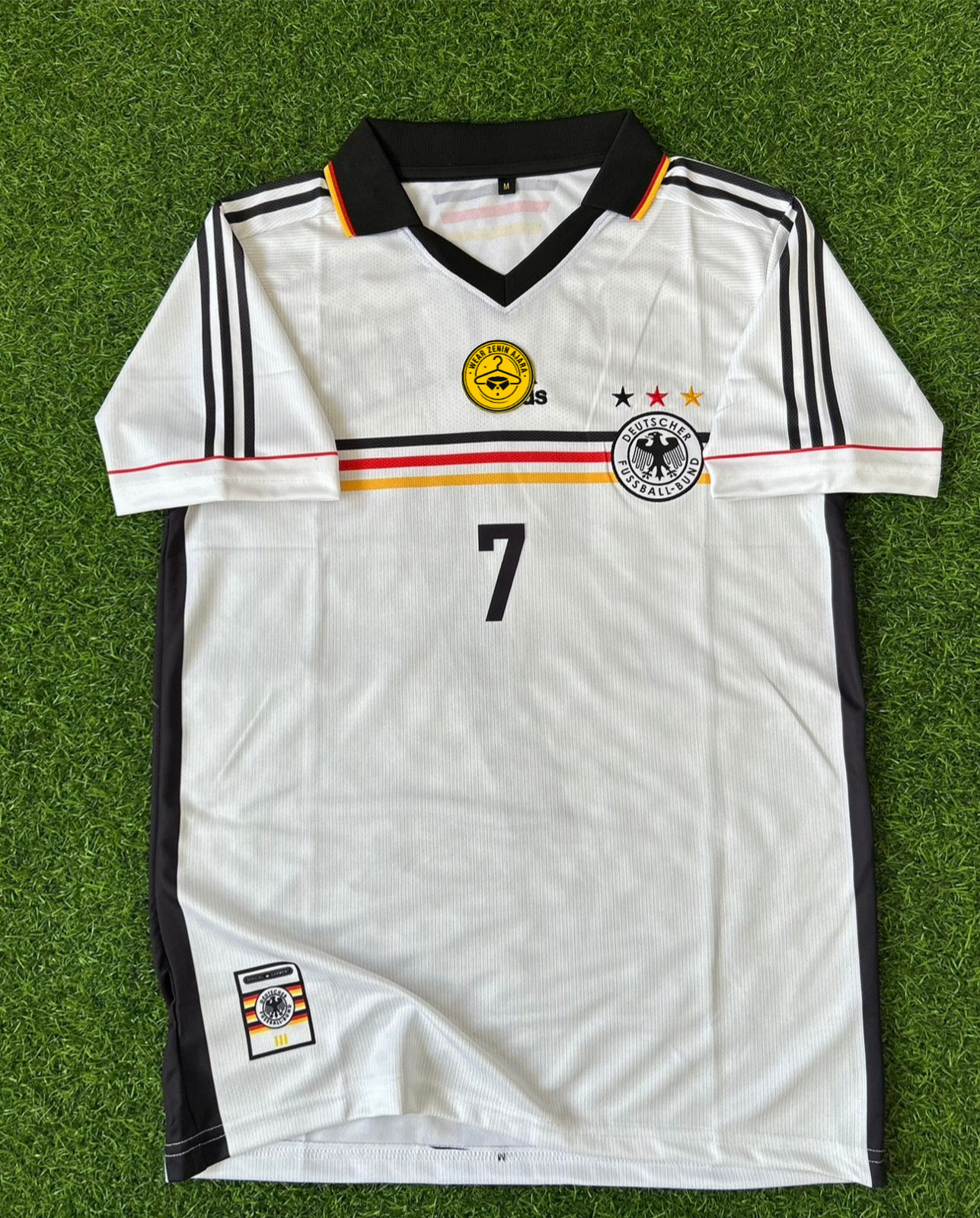 GERMANY 1998 HOME KIT, HALFSLEEVE POLO EMBRODERY