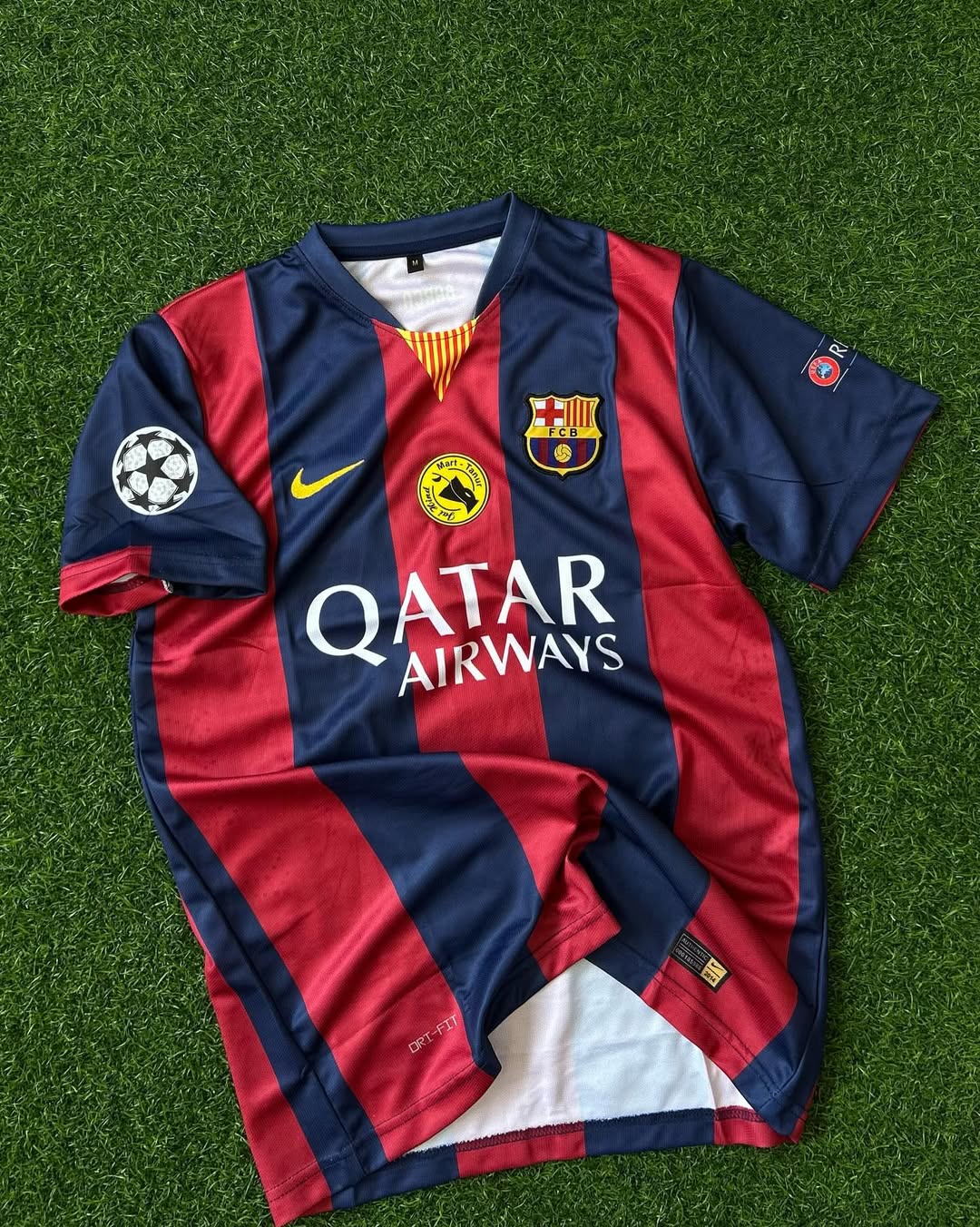 BARCELONA 2014-15 SEASON HOME KIT, HALFSLEEVE EMBROIDERY