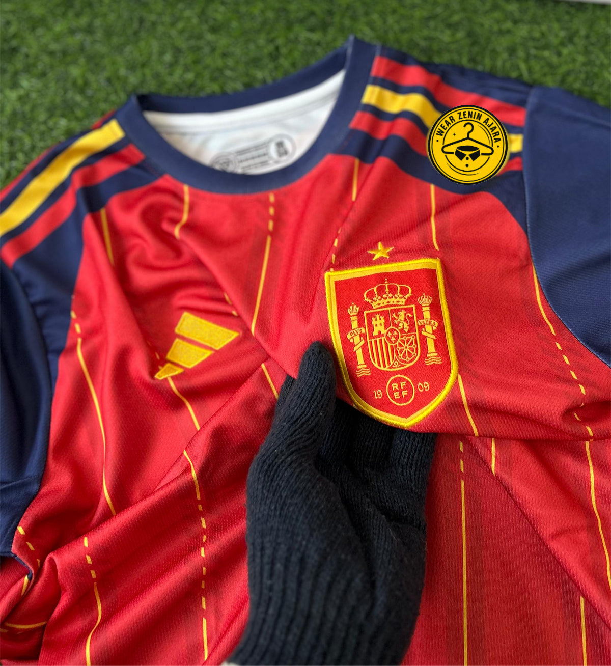 SPAIN 20226 WORLD CUP HOME KIT, HALFSLEEVE EMBROIDERY